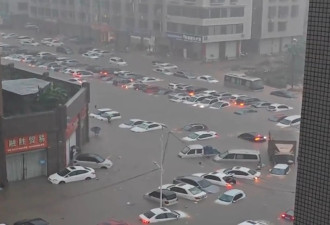 全城瘫痪！中国广西钦州24小时雨量如58个西湖