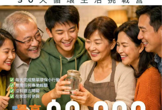 “任何家庭都可以赢”：约克区三城市30天循环生活挑战正式启动