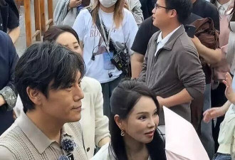 万岁山偶遇明星，伊能静眼袋重、秦昊白发明显