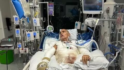 Richard Papazian 在爆炸中遭受二度和三度烧伤，被送入医疗性昏迷。