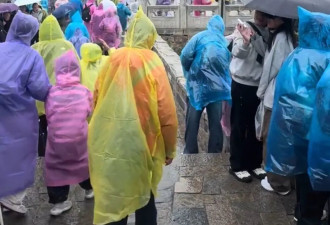游客夜爬泰山突遇降雨大风，厕所挤满人...