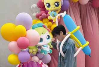 张若昀为女儿欢度6岁生日，身着小马宝莉T恤