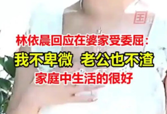 林依晨曾回应嫁豪门家庭地位低：我不卑微，他也不渣