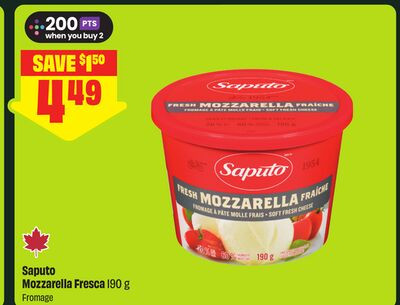 Saputo Mozzarella Fresca 190g