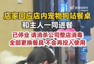 “顾客用餐盘喂狗”引争议,多家店老板砸餐具停业
