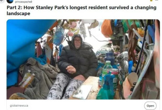 在史丹利公园住了30年帐篷，这位老人还是失去了“家”