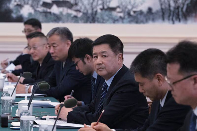 中国公安部长王小洪在北京出席活动