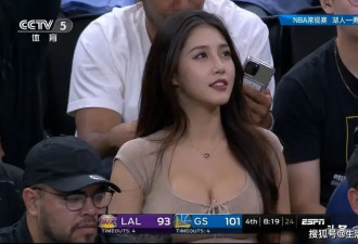 央视镜头全给了她！詹姆斯沦为陪衬，这姐才是NBA的神？