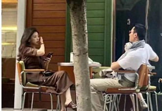 朱珠与老公上海街边喝咖啡被偶遇,美的像拍偶像剧!