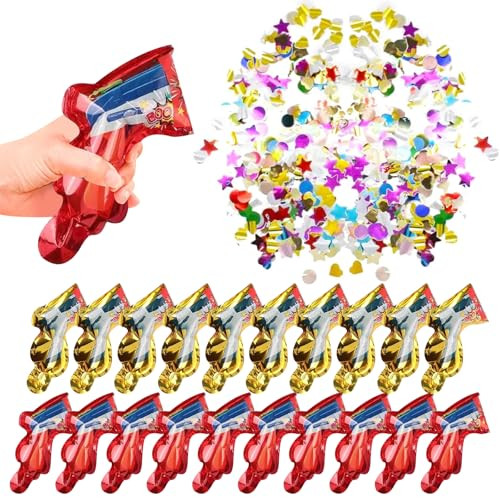 YIQXKOUY Multicolor Confetti Shooters 20 Pack