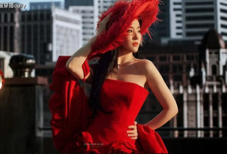 刘亦菲不愧是“顶级美貌”！全身大红色，美的如烈焰玫瑰让人惊艳