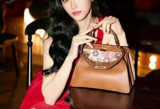 唐嫣 FENDI 复古大片：红裙燃心动，卷发凝芳华