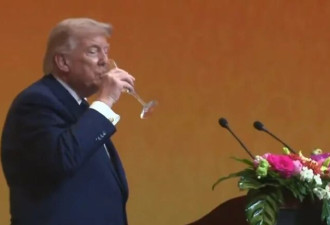 特朗普在国宴当晚“破例喝酒”?举杯敬酒分量不小