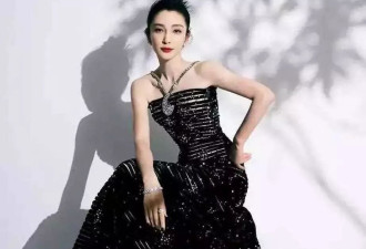 李冰冰戛纳红毯杀疯了！金色长裙水墨风礼服