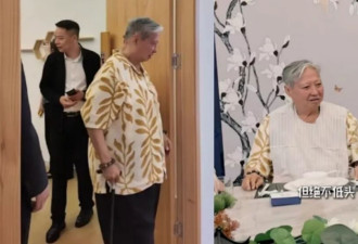 74岁洪金宝现身湖北办家宴，甩掉轮椅拄拐现身