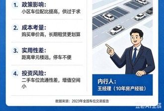 为什么地下停车位突然没人买了？内行人说出实情