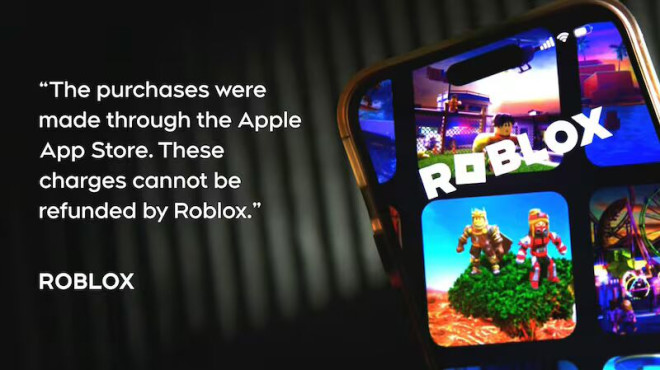 Roblox 表示,所有退款申请需通过 Apple App/iTunes 商店办理。