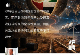 沙特阿联酋从“兄弟”变“对手” 中东旧秩序正在崩塌