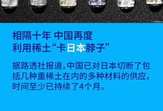相隔十年 中国再度利用稀土“卡日本脖子”