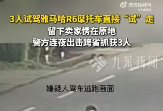 3人试驾雅马哈R6摩托直接开走，留下卖家愣在原地