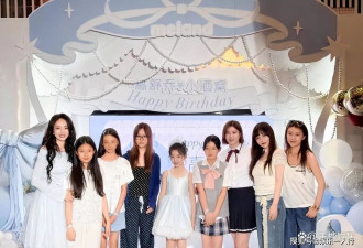 董璇豪掷千金包场为小酒窝庆生，母女同穿水蓝色公主裙