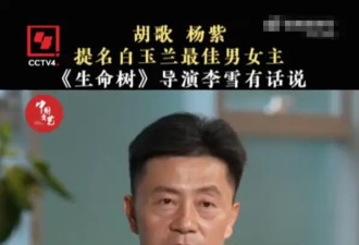 《生命树》导演回应胡歌杨紫提名白玉兰：奖项是对专业能力的一种肯定