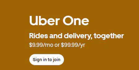 Uber One 广告