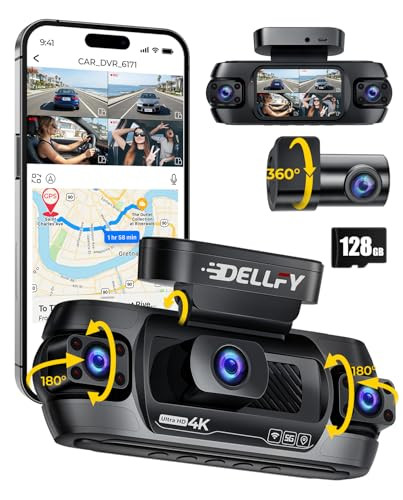 DELLFY 四通道 360° 全景行车记录仪