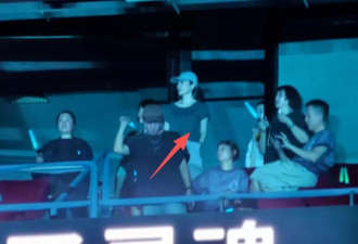 王菲俞飞鸿同框看谢霆锋演唱会 “天后”身穿白色T恤