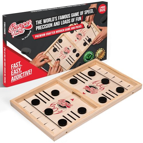 Bungee Table Sling Puck Game