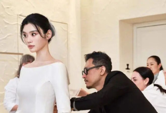 揭秘奚梦瑶婚礼婚纱：欧洲师傅600小时手搓，营造毫不费力的优雅
