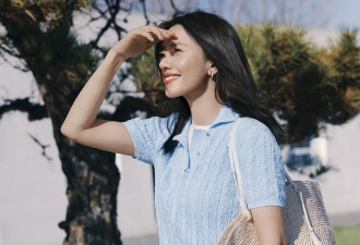 何穗产后复出为品牌站台，短裤配马甲尽显好身材，更加白富美了！