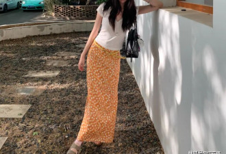针织衫配碎花裙太适合夏天了 温柔韩系有格调