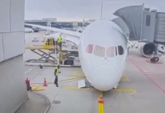 汉莎航空波音787客机起落架坍塌 多名员工受伤