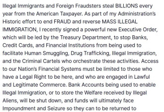 美国这类移民银行账户要没了！福利金也危险