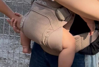 福原爱抱娃逛公园被偶遇！三胎宝宝近照曝光