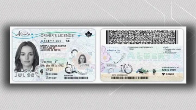 阿省将于 2026 年 7 月推出的新身份证样卡。