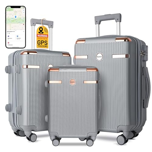 IMGadgets Luggage Set 3 Piece ABS Hard Shell