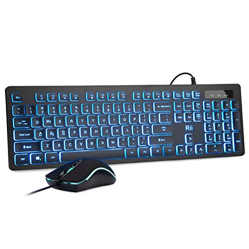 Rii RGB RK105 有线键鼠套装