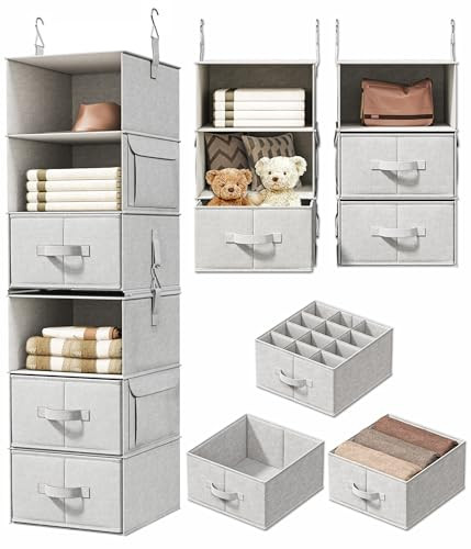 Hanging Closet Organizer 6 Shelves