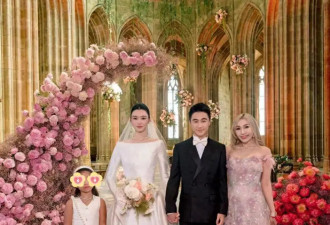何超盈晒何猷君婚礼现场照，7岁女儿晚宴上朗诵，小7岁丈夫没出席