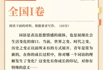 有什么样高考作文题，就有什么样的中国青年