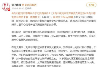向太称刘亦菲并未缺失父爱关怀，对干爹也常怀感恩之心