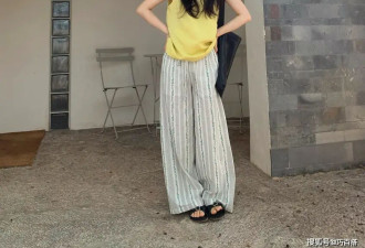亚麻长裤的松弛感太无敌了 度假日常穿都好看