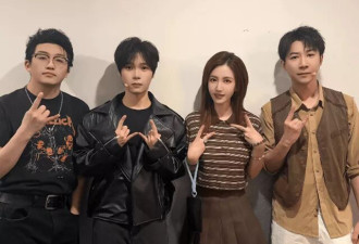 张萌母女看董璇一家三口演出，9岁女儿个头好高