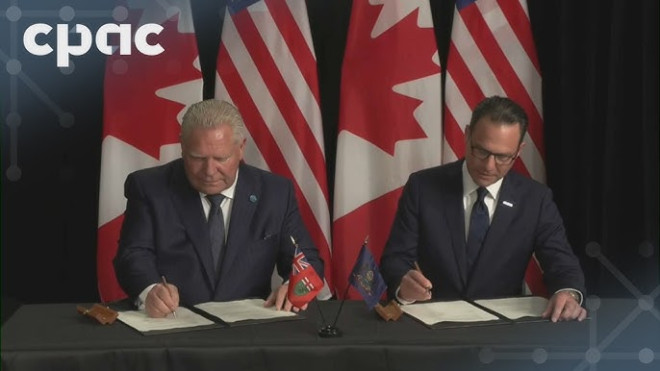 Ontario’s Doug Ford and Pennsylvania Governor Josh Shapiro speak in Toronto – June 10, 2026