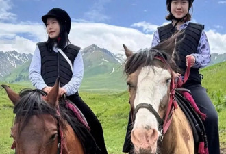 杨振宁走后半年，50岁翁帆喝酒骑马潇洒似少女