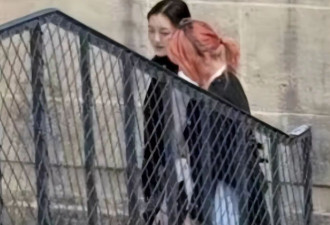 20岁李嫣巴黎被偶遇，兔唇修复痕迹明显