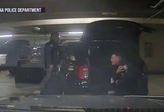 加州警察“嬉戏打闹”用枪口对准同事 遭对方开枪打伤