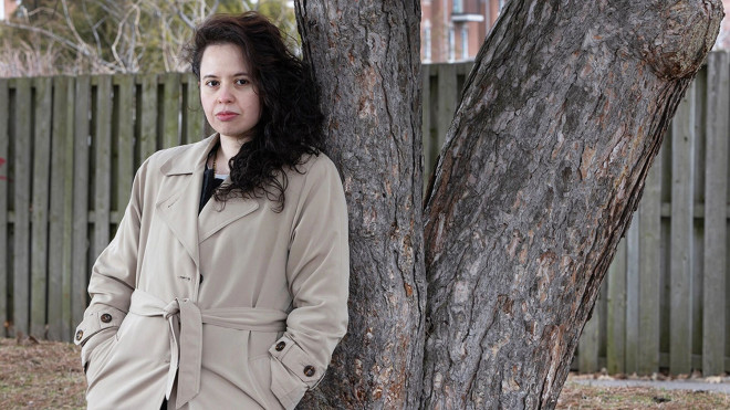 Lianne Wing-Martins at Toronto’s Walter Saunders Memorial Park, Wednesday April 1. 2026 Photo by Peter J. Thompson/National Post